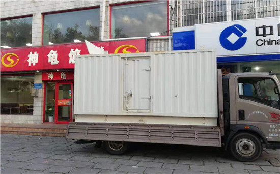 南圣镇出租发电机施工案例